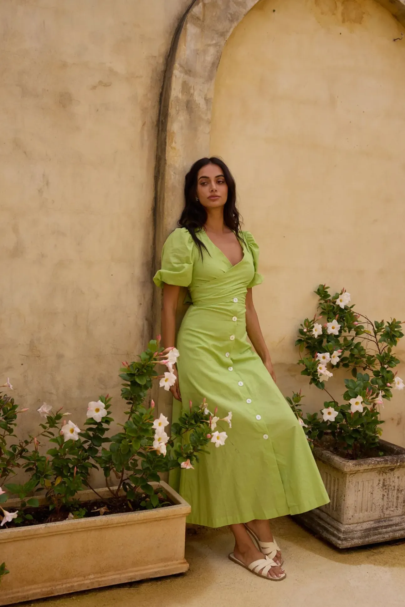 Remi Rounds Maxi Dress Green