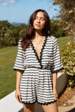 Reset and Recharge Romper Black