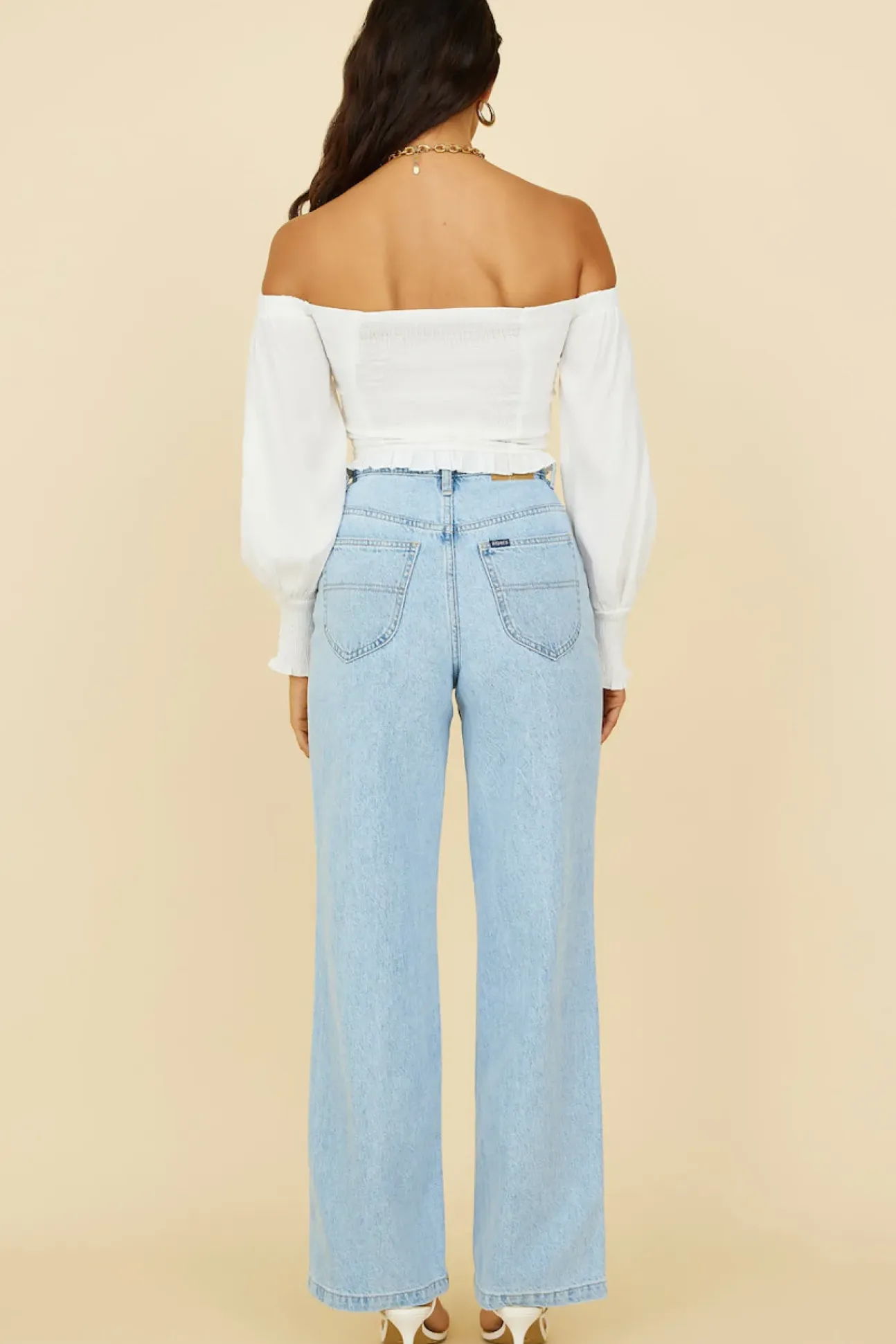 RIDERS BY LEE Hi Wide Leg Blue Essence