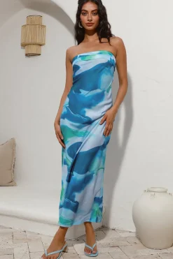 Right Here Maxi Dress Blue