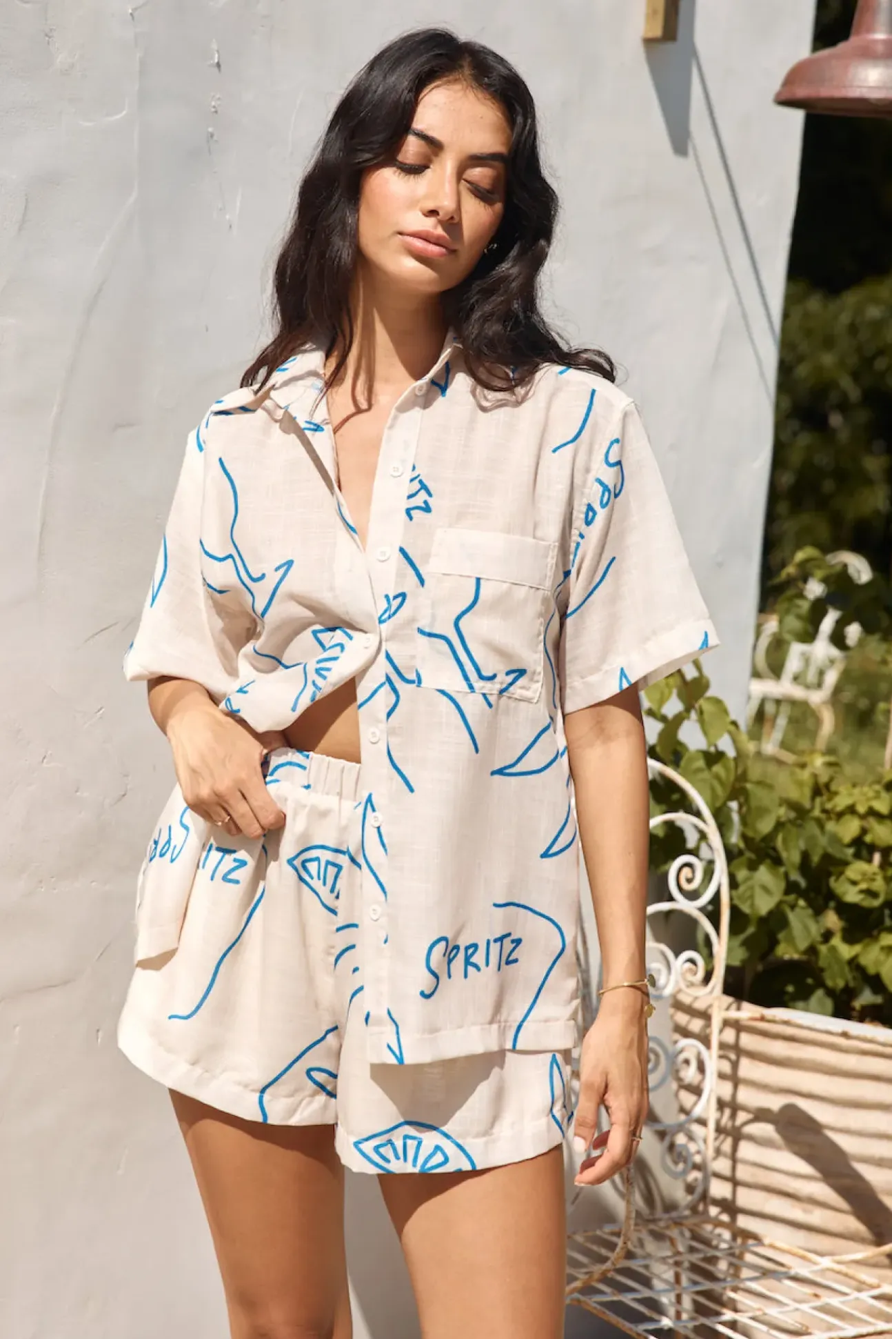 Roaming Around Shirt Blue