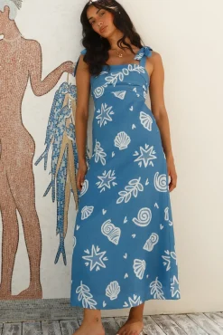 Rockpool Roamer Maxi Dress Blue