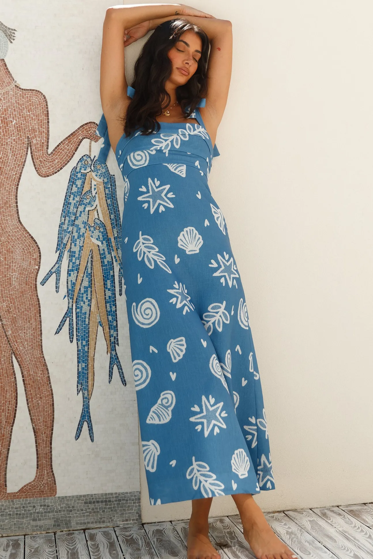Rockpool Roamer Maxi Dress Blue