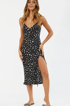 Rolling Straight Midi Dress
