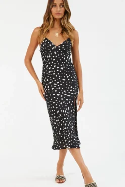 Rolling Straight Midi Dress