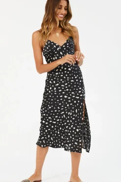 Rolling Straight Midi Dress