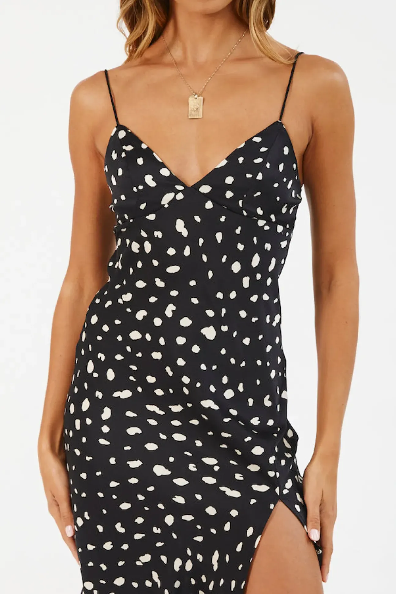 Rolling Straight Midi Dress