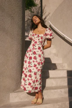 Rosalie Midi Dress Pink