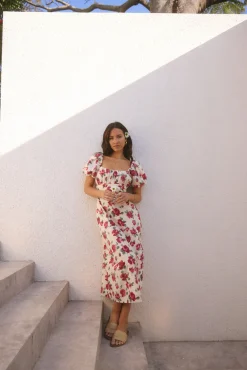 Rosalie Midi Dress Pink