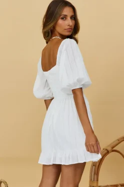 Rose Lenses Dress White