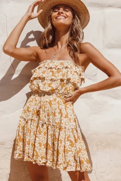 Run Away Dress Mustard