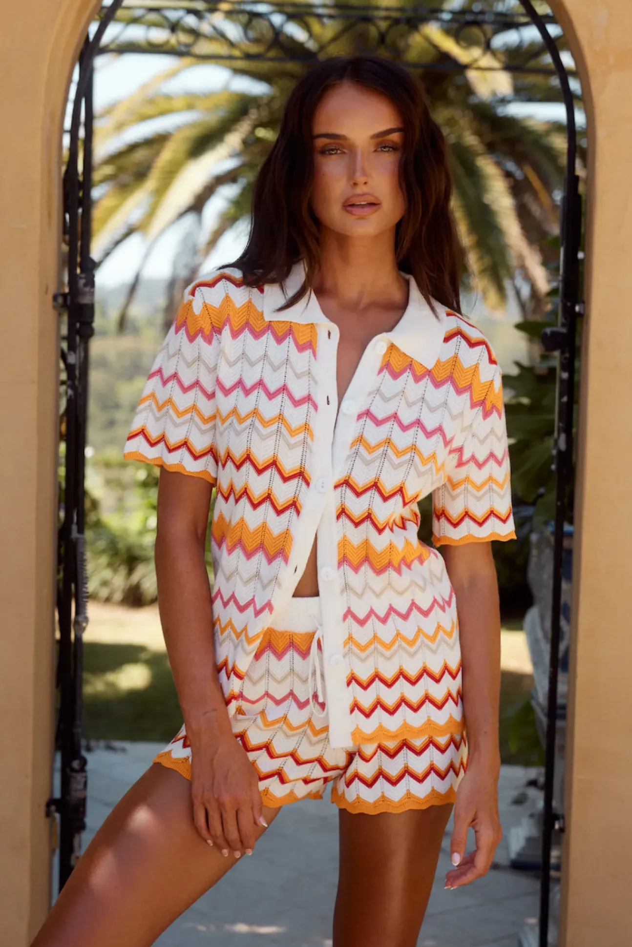 RUNAWAY THE LABEL Albie Top Orange Multi