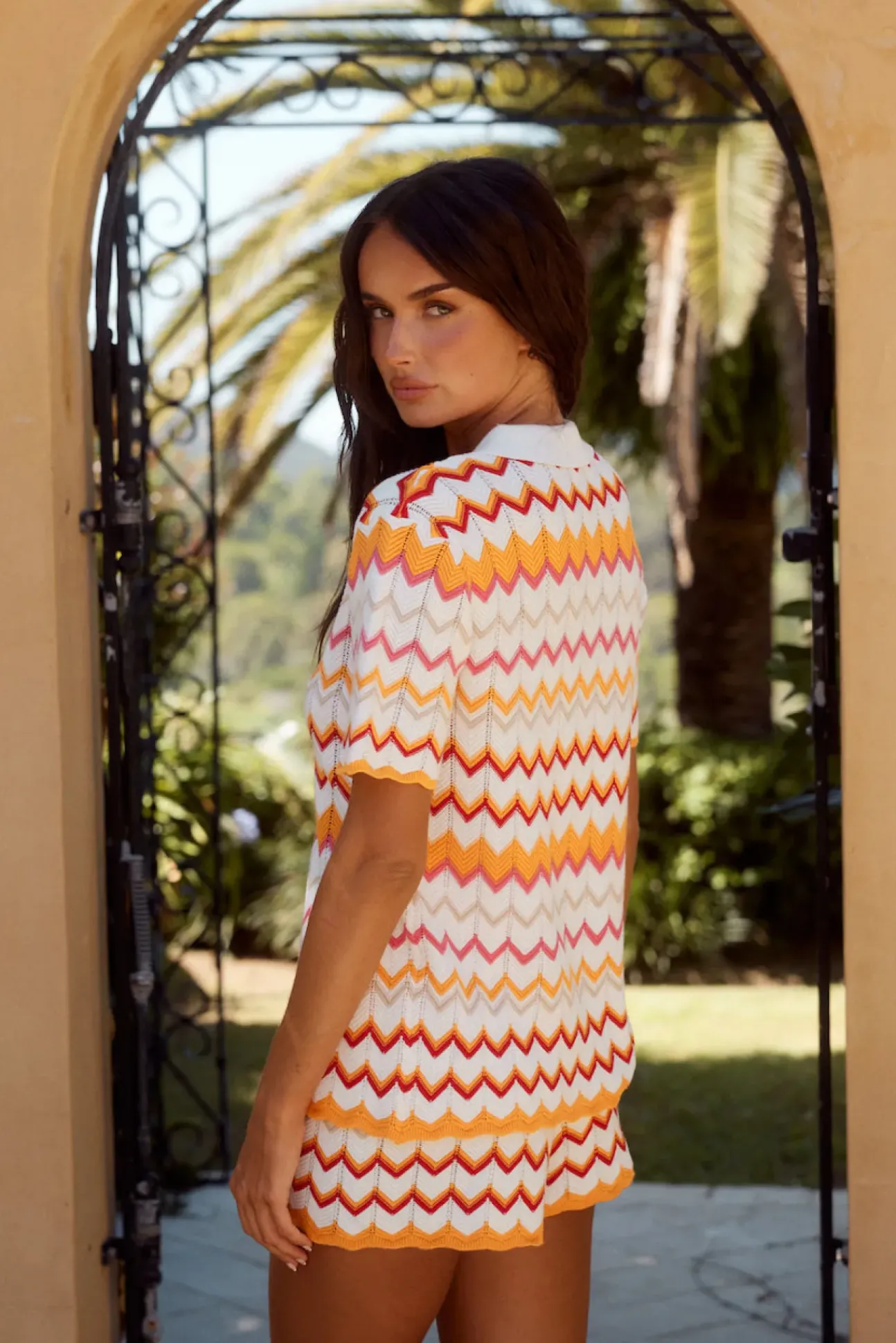 RUNAWAY THE LABEL Albie Top Orange Multi