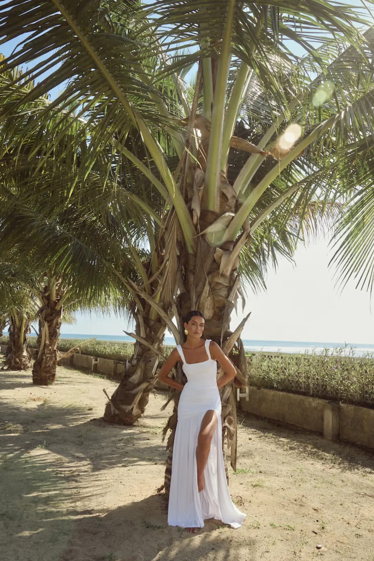 RUNAWAY THE LABEL Carly Maxi Dress White