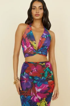 RUNAWAY THE LABEL Romance Top Black