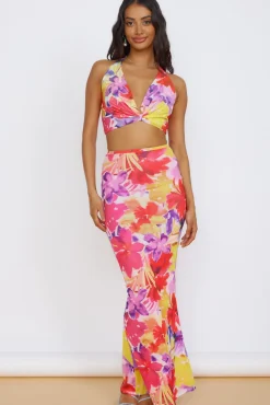 RUNAWAY THE LABEL Romance Top Pink