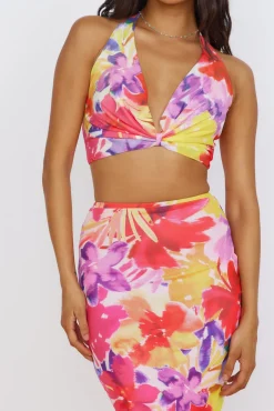 RUNAWAY THE LABEL Romance Top Pink