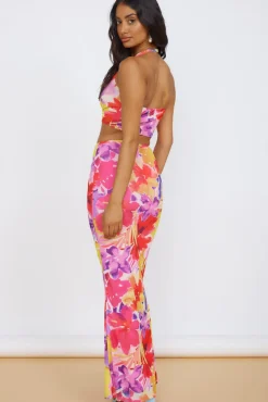 RUNAWAY THE LABEL Zarela Maxi Skirt Pink