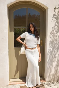 Safe Haven Knit Top White