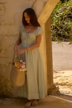 Sage of Secrets Maxi Dress Green