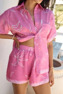 Sailing Ahead Shirt Pink