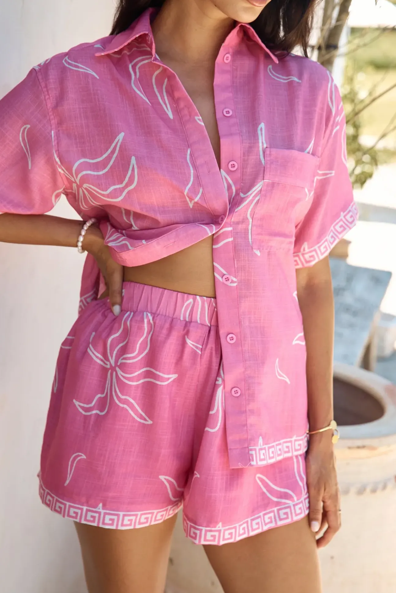 Sailing Ahead Shorts Pink