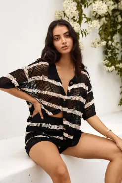 Sailing Seas Knit Set Black
