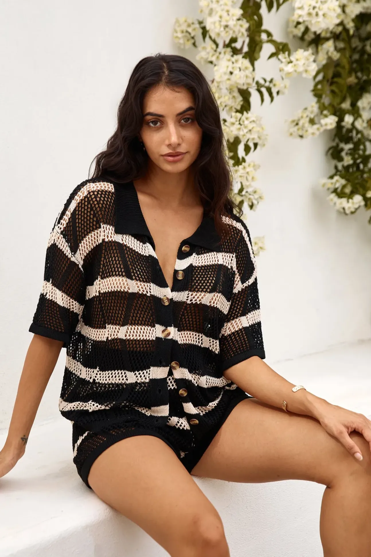 Sailing Seas Knit Set Black