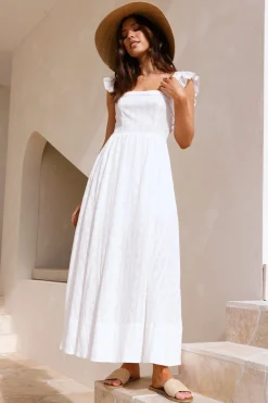 Salty Air Maxi Dress White