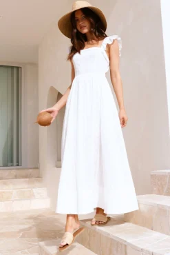 Salty Air Maxi Dress White