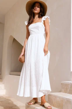 Salty Air Maxi Dress White