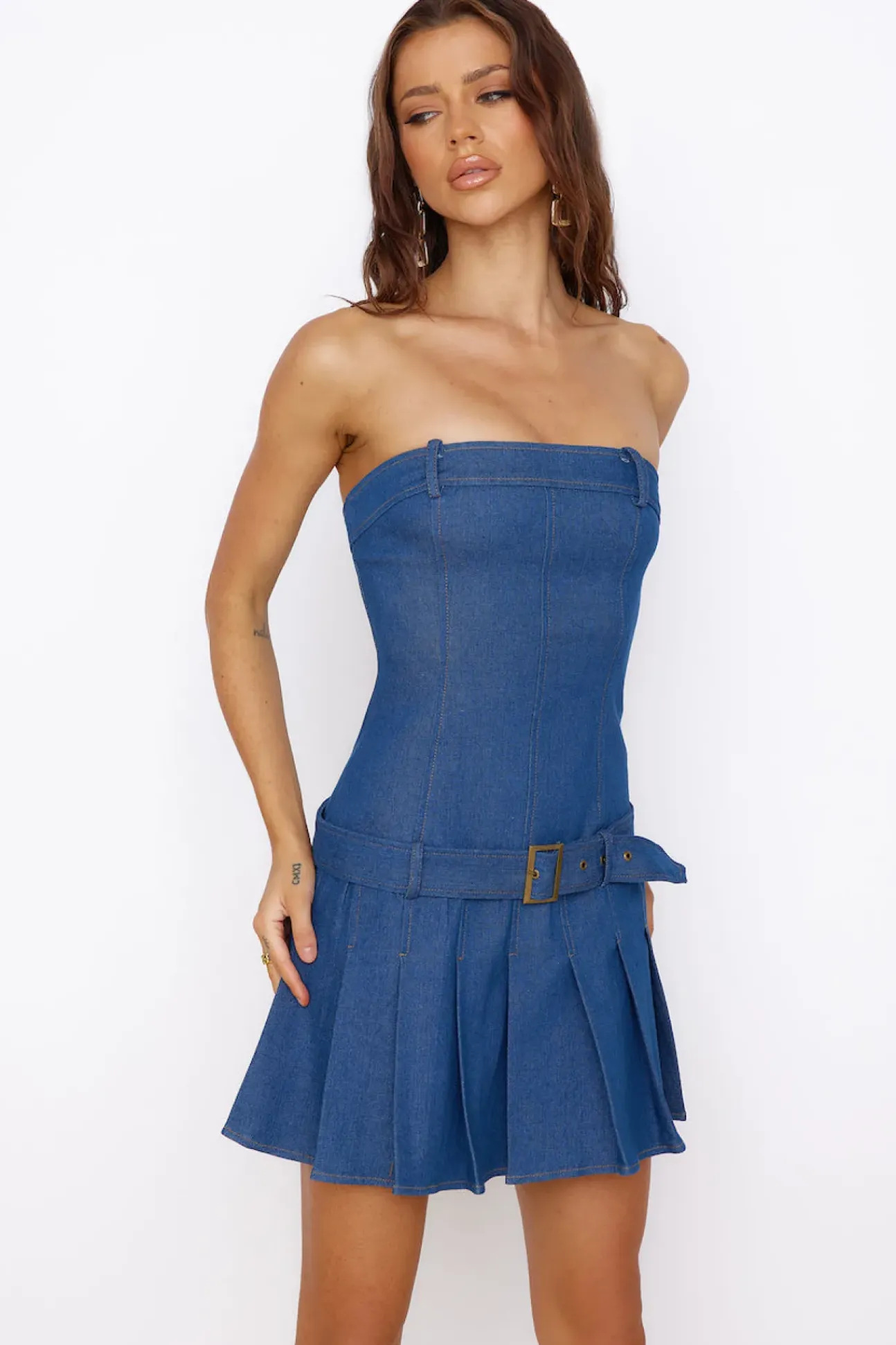Sandcastle Dreams Dress Denim