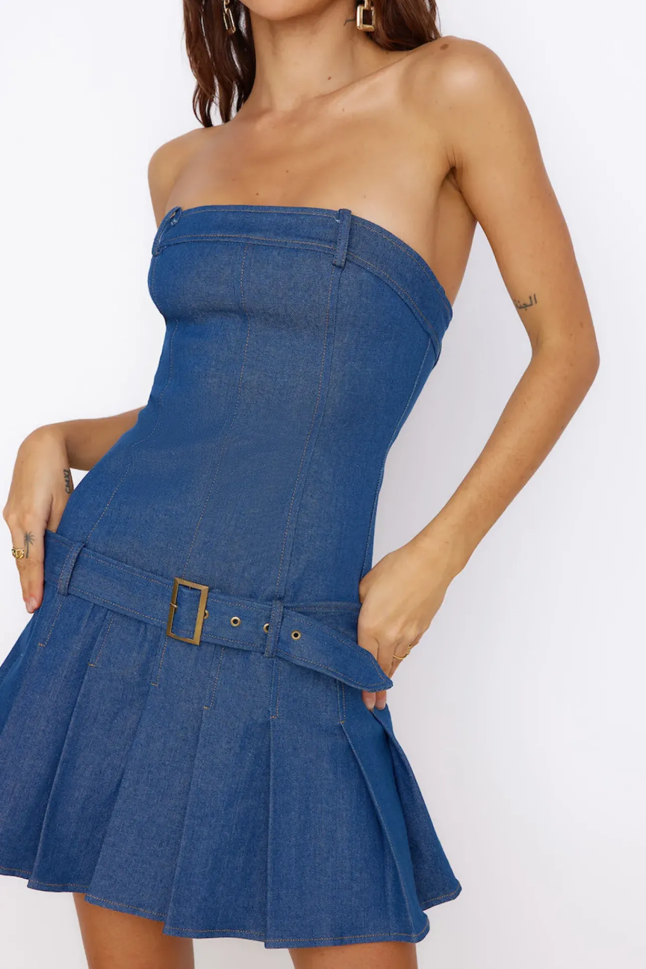 Sandcastle Dreams Dress Denim