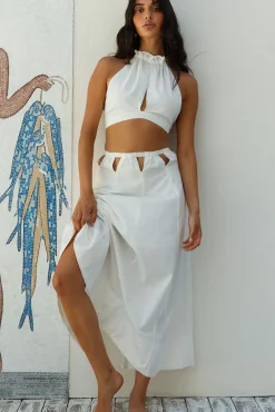 Santorini Sunrise Linen Set White