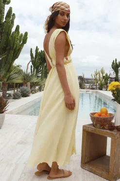 Savour The Moment Maxi Dress Yellow