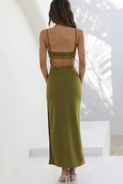 Say Nothing Maxi Dress Green