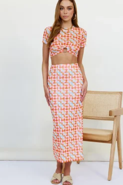 Scattering Maxi Skirt Multi