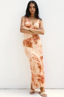 Seafoam Dreams Maxi Dress Orange