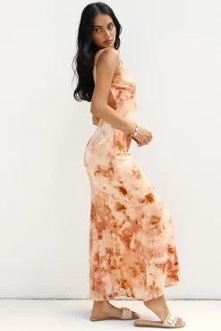 Seafoam Dreams Maxi Dress Orange