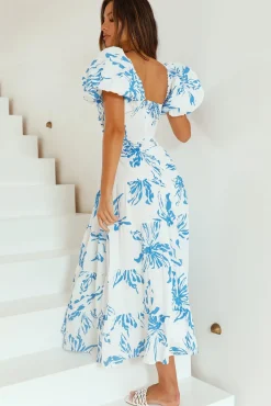 Seaside Breeze Maxi Dress Blue