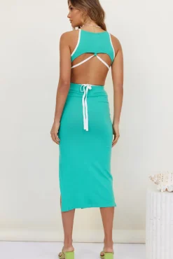 Second Time Crop Top Aqua