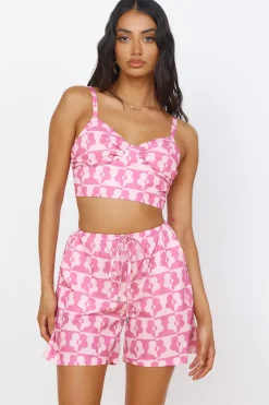 Secrets of Summer Shorts Pink