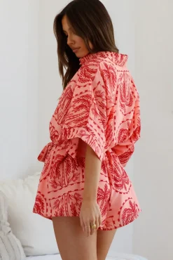 Sending Felicitations Romper Red