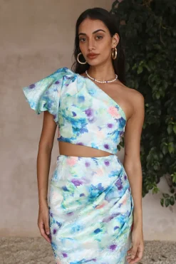 Serenity Crop Top Blue