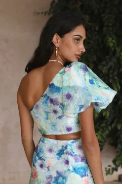 Serenity Crop Top Blue