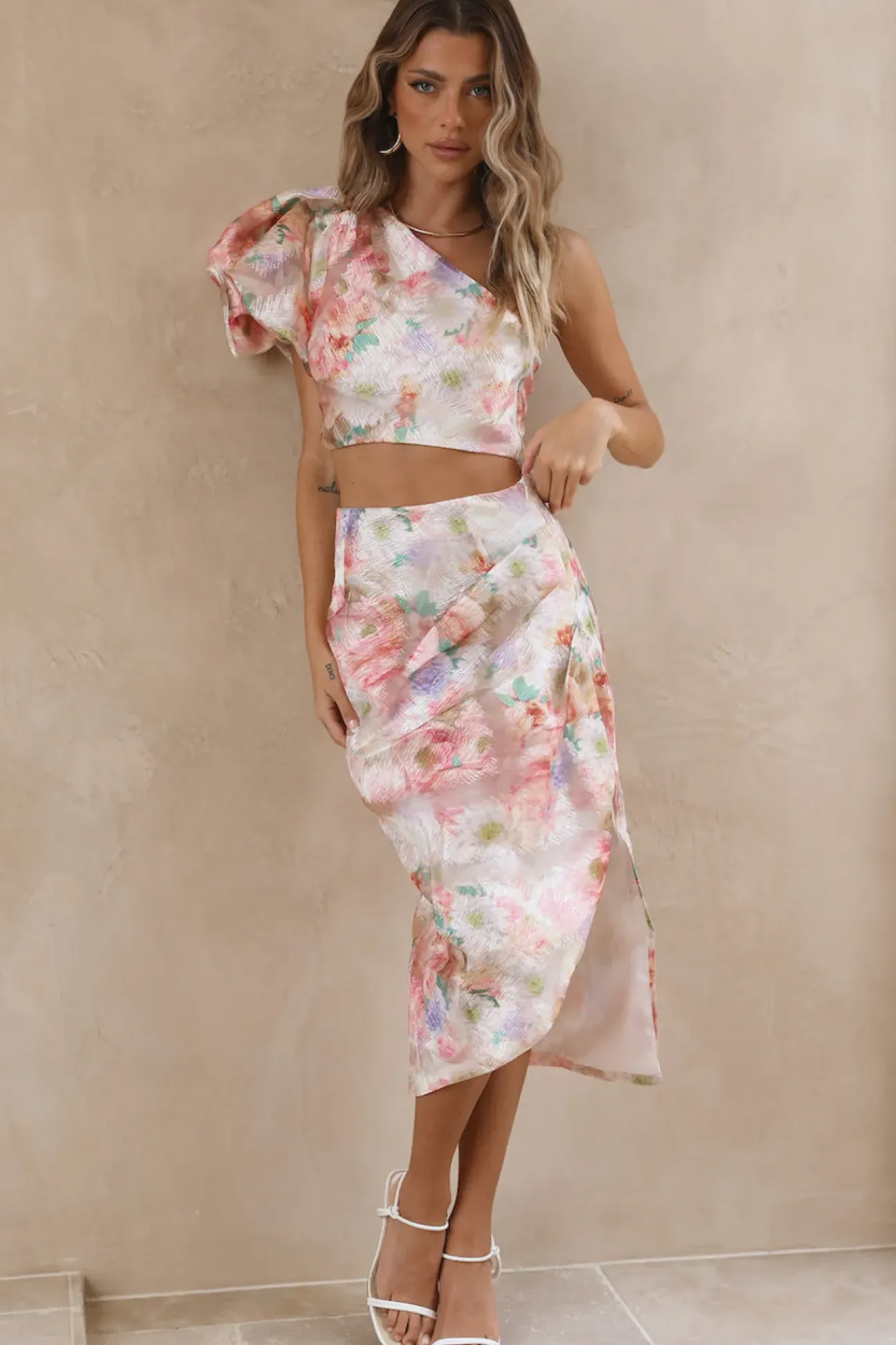 Serenity Midi Skirt Pink