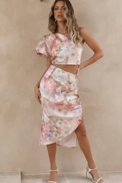 Serenity Midi Skirt Pink