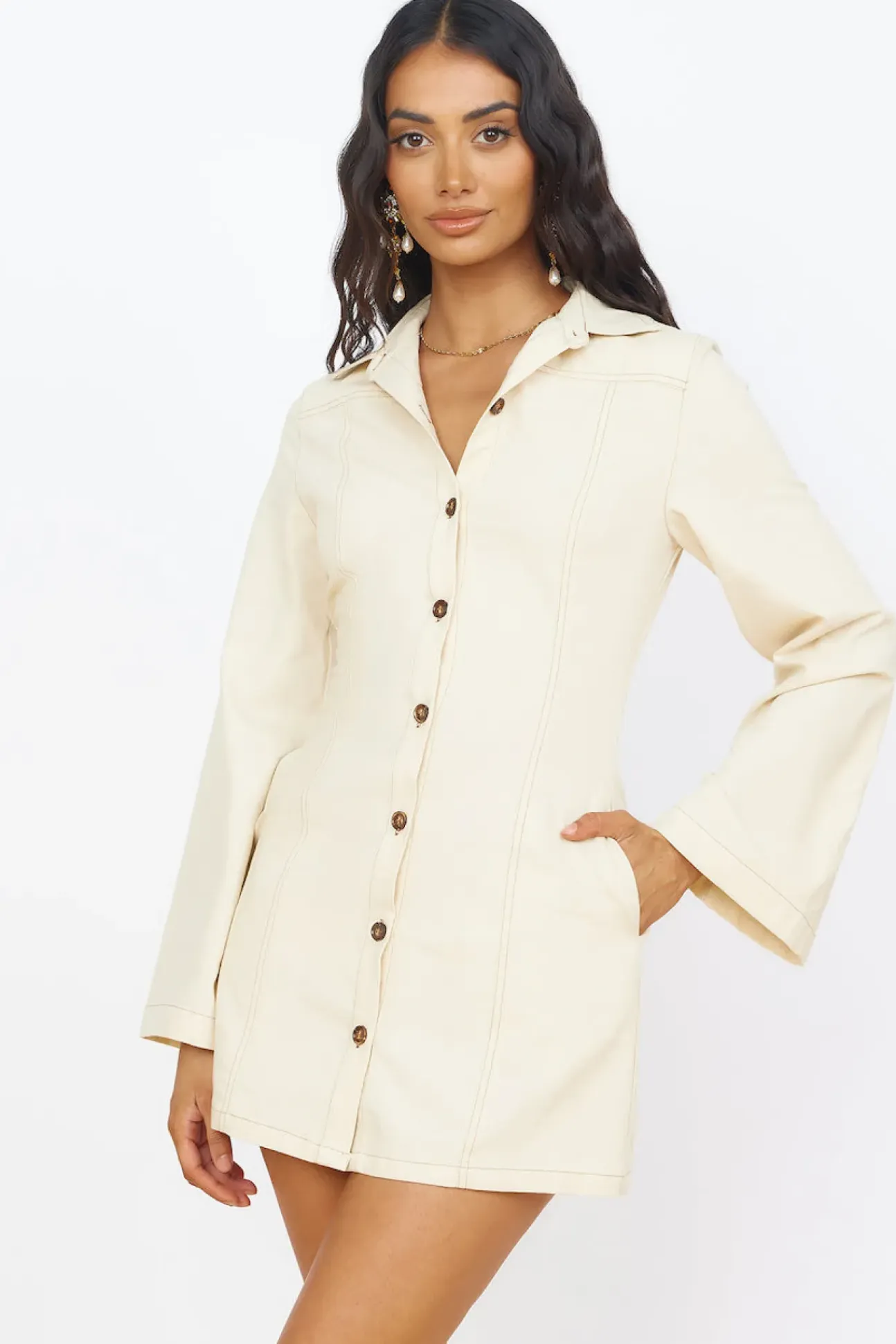 SEVEN WONDERS Bonny Mini Dress Sand