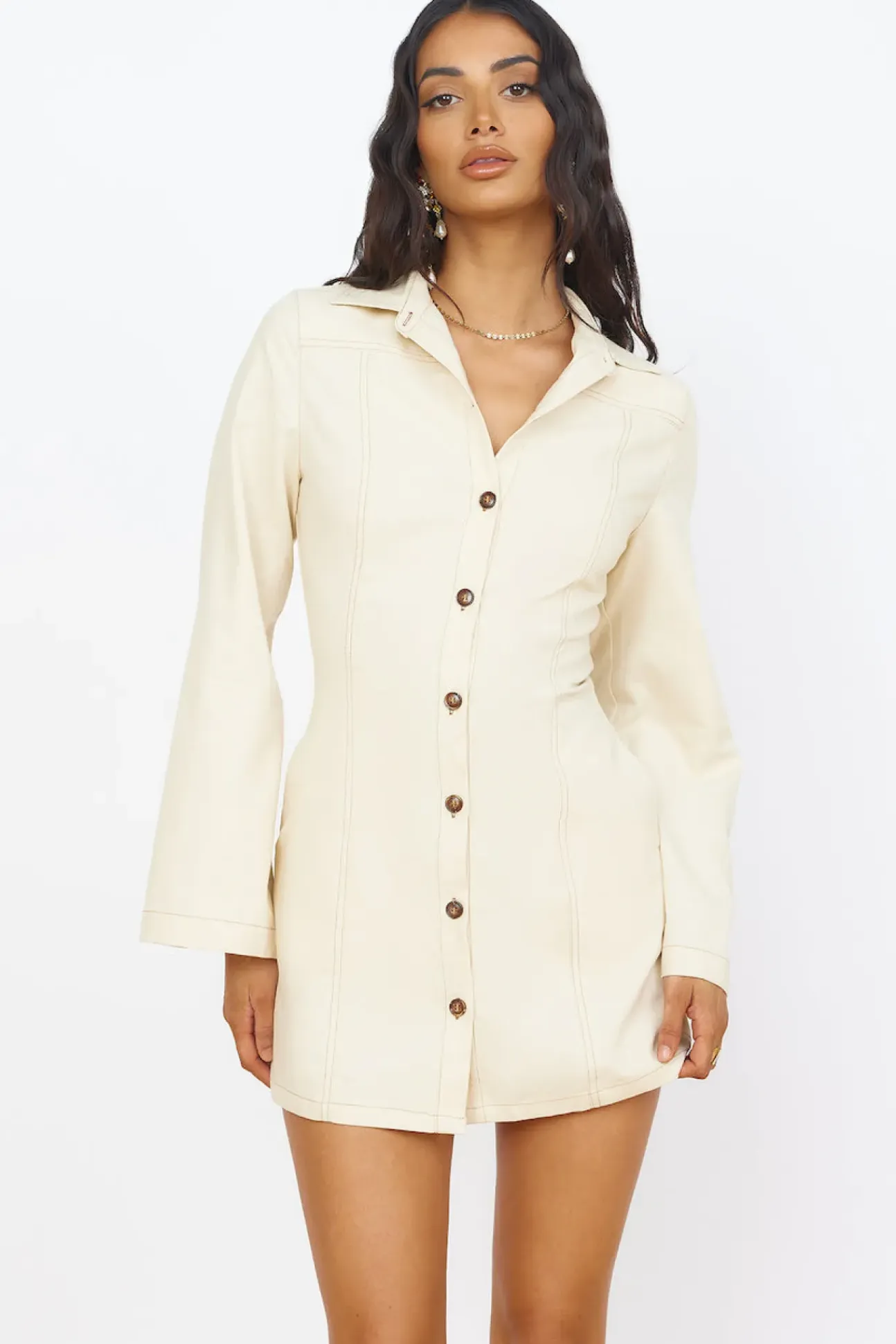 SEVEN WONDERS Bonny Mini Dress Sand