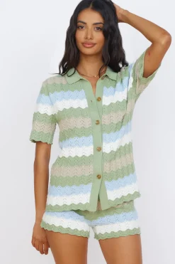 SEVEN WONDERS Cam Shirt Sage
